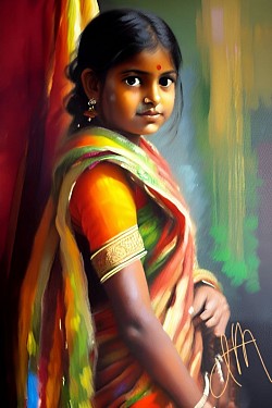 Indian Girl in Delhi