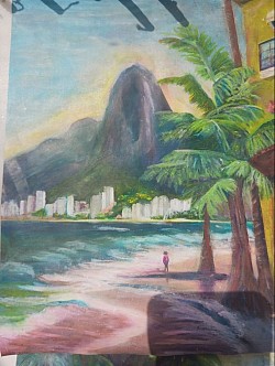 Amazing painting of Brazilian Beach