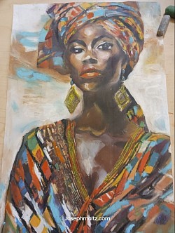 Mother adrica portrait of an amfrican woman