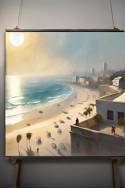 Israeli Beach painting
