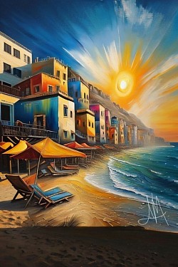 Haifa Beach portrait